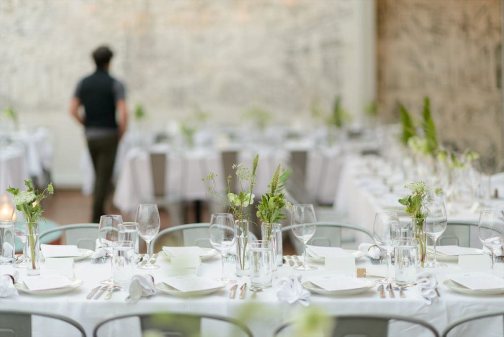 A tablesetting at the Dallas Contemporary Spring 2023 Exhibitions Benefit Dinner. (Photo by Sheryl Lanzel)