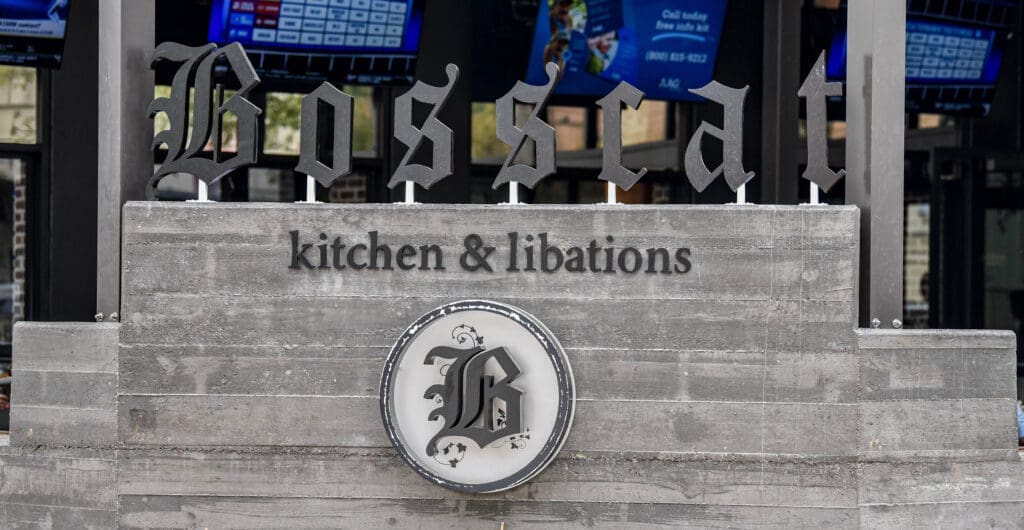 Bosscat Kitchen's Market Street location offers an expansive whiskey selection and unique menu of American comfort food.