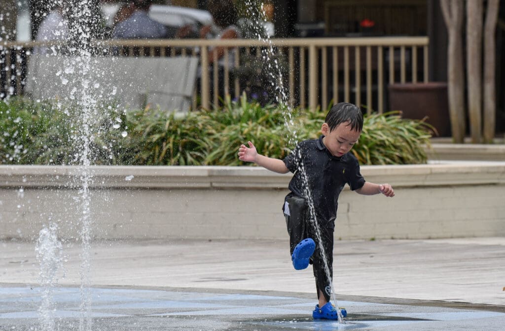 Central Park at Market Street offers a family-friendly environment with a splash pad, green community space and more.