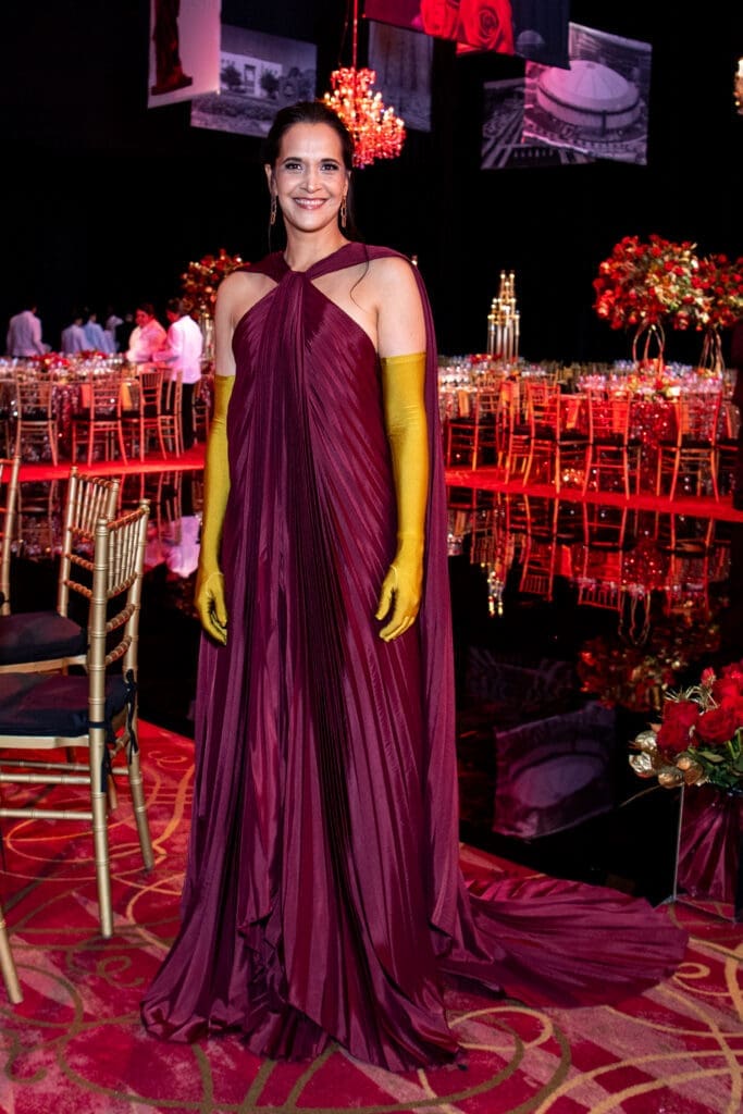 Khori Dastoor wearing Bibhu Mohapatra at the Houston Grand Opera Ball (Photo by Michelle Watson/Catchlight Group)