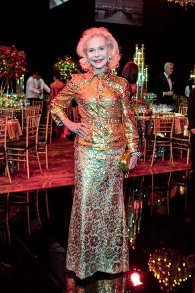 Lynn Wyatt in Valentino at the Houston Grand Opera Ball (Photo by Michelle Watson/Catchlight Group)