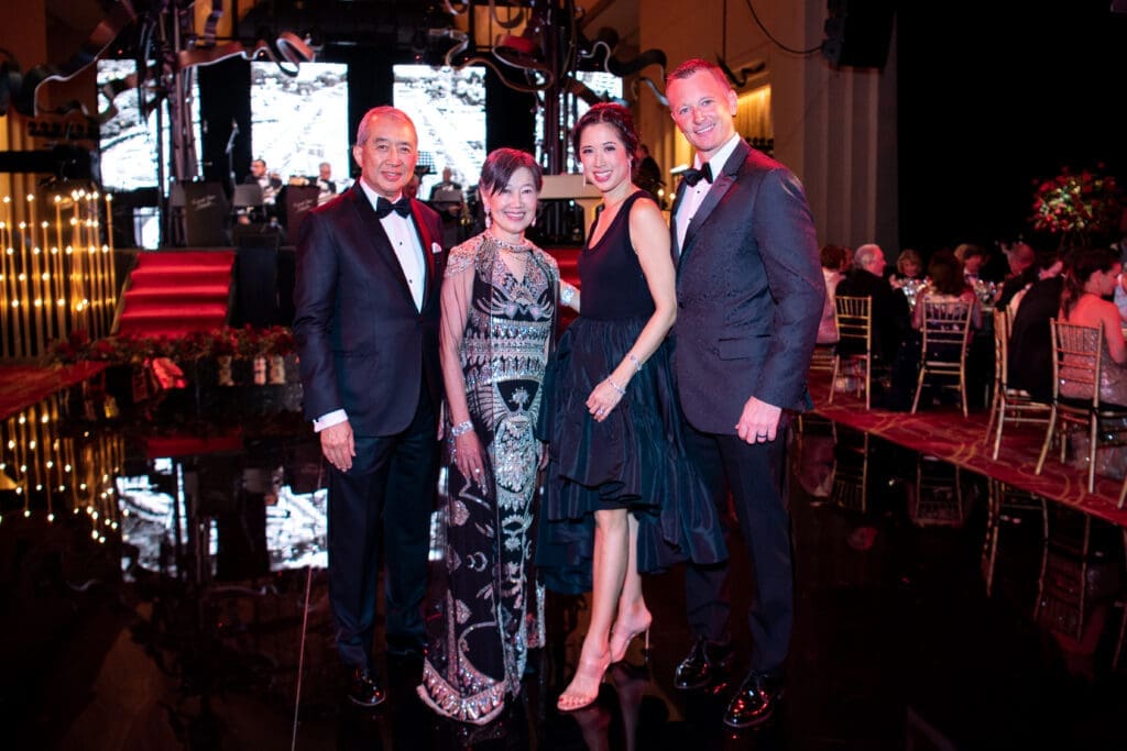 Albert & Anne Chao, Carolyn & Jake Sabat at the Houston Grand Opera Ball. (Photo by Michelle Watson/CatchLight Group)
