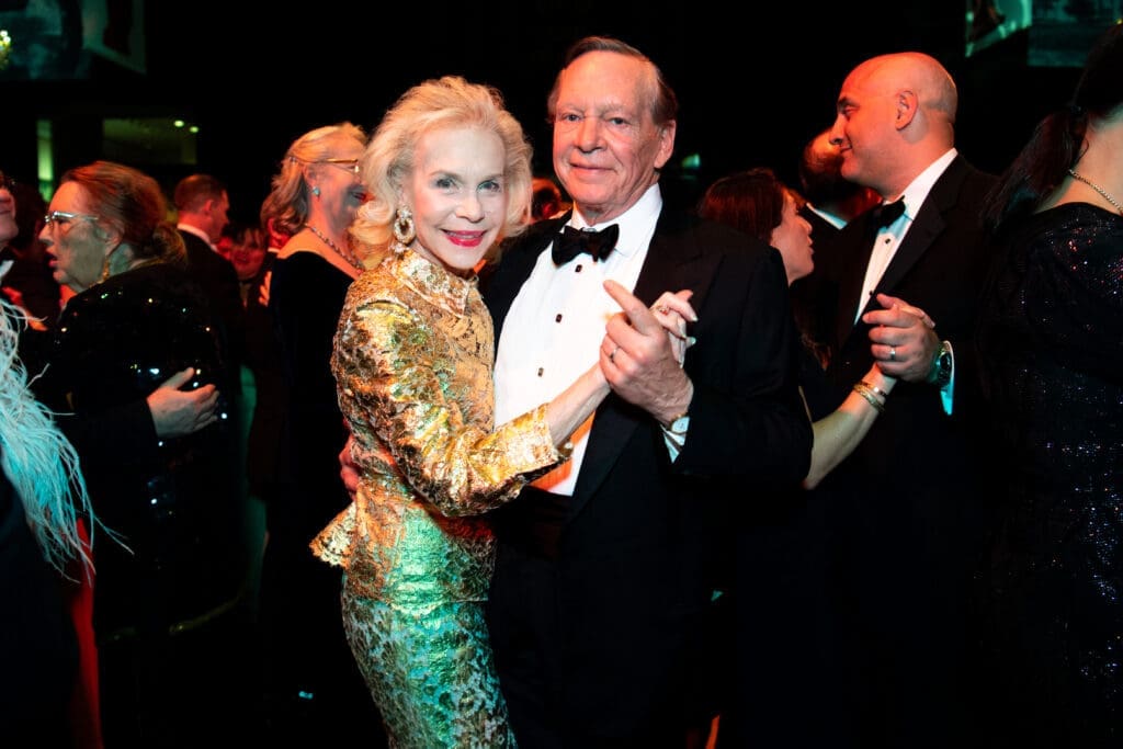 Lynn Wyatt, Richard Flowers at the 2023 Houston Grand Opera Ball (Photo by Michelle Watson/CatchLight Group)

