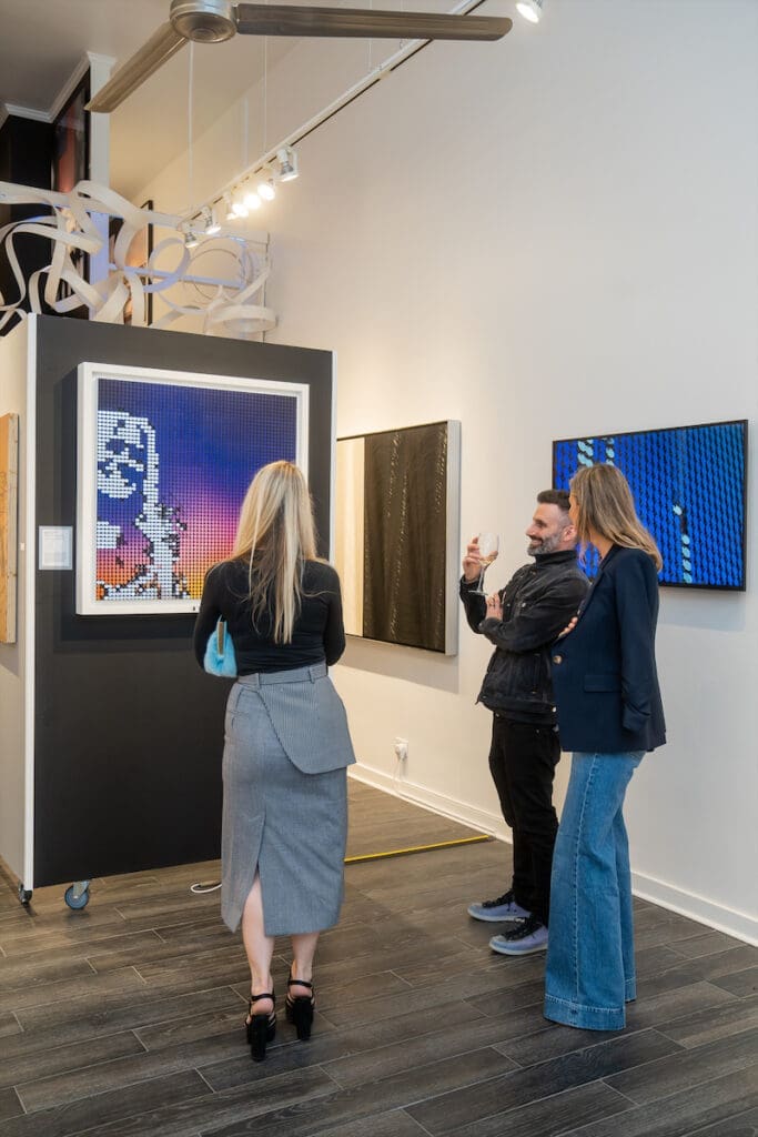 Breakfast Studio's "World Skies" at the Cerulean Gallery in Dallas. 