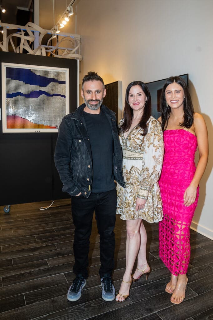 Zolty (Andrew Zolty co-founder of BREAKFAST Studio), Caroline Kneese (Founder and Director of Cerulean Gallery), Arien Canales (Marketing Manager of Cerulean Gallery)