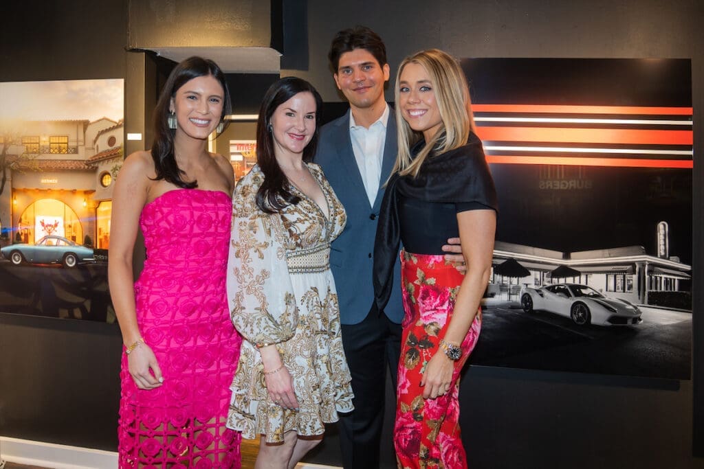 Arien Canales (Marketing Manager of Cerulean Gallery), Caroline Kneese (Founder and Director of Cerulean Gallery), Costa Christ (local photgrapher), Jackie Christ