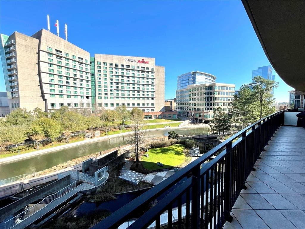 3 Waterway Court, Unit 4C is a waterfront home of a different sort in The Woodlands.