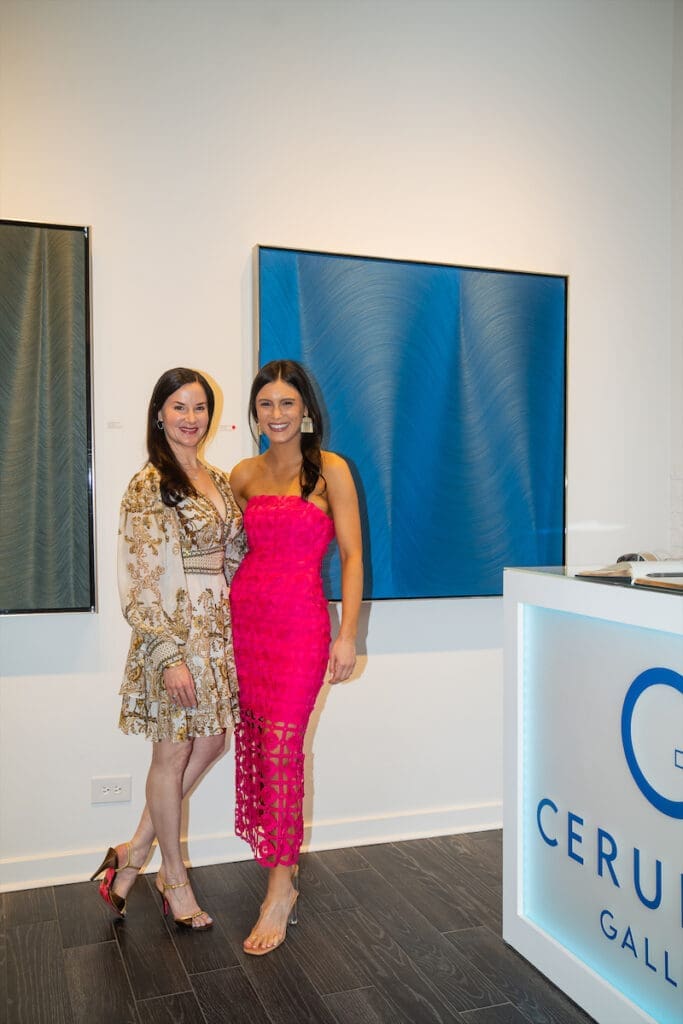 Caroline Kneese (Founder and Director of Cerulean Gallery), Arien Canales (Marketing Manager of Cerulean Gallery)