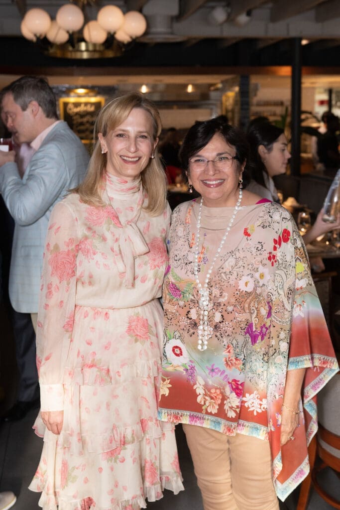 Christine Underwood, Phyllis Mandola  at Houston Ballet's Raising the Barre dinner fundraiser.  (Photo by Wilson Parish)