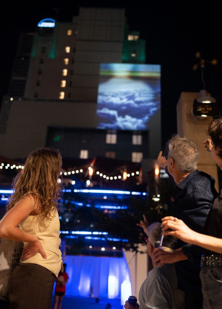 Video Art Nights (VAN) is a curated video art program that merges art, technology and the public realm.