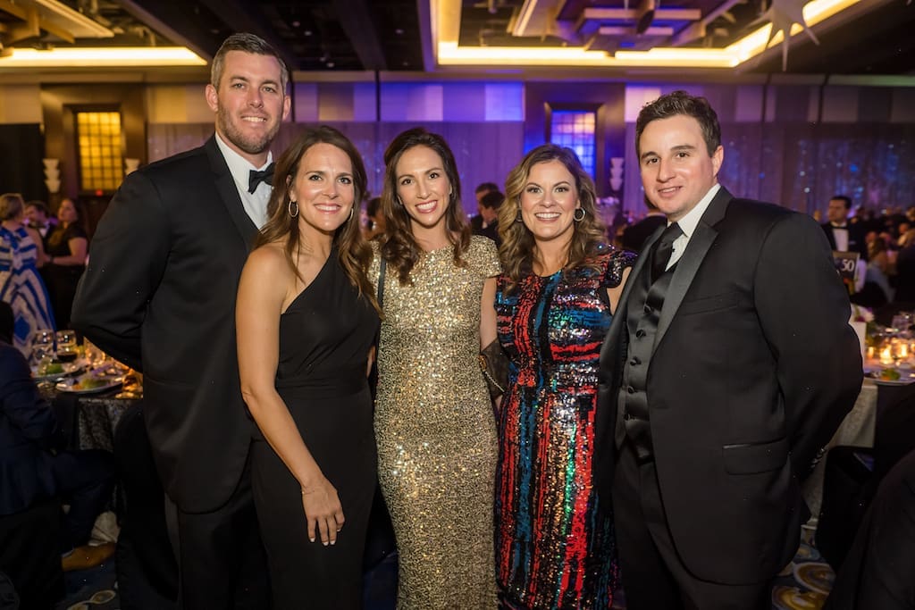 Daniel & Angela Meadows, Mandy McCamy, Melissa & Matthew Morgan at the JDRF Promise Ball. (Photo by CJ Martin)