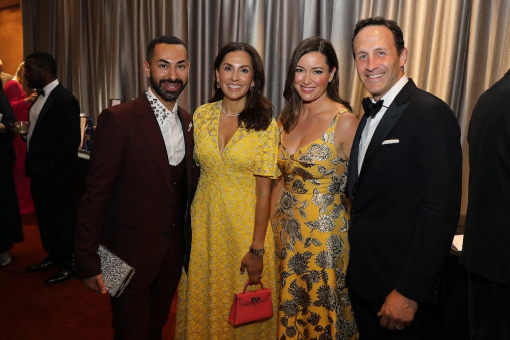 Fady Armanious, Julie Chen, Jane & Garrett Johnston at the Houston Symphony Wine Dinner & Collector's Auction (Photo by Priscilla Dickson)