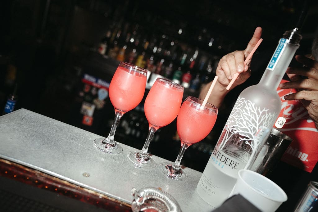 The Grapevine's infamous frozen drinks. (Photo by Rebecca Patton, Beckley & Co.)