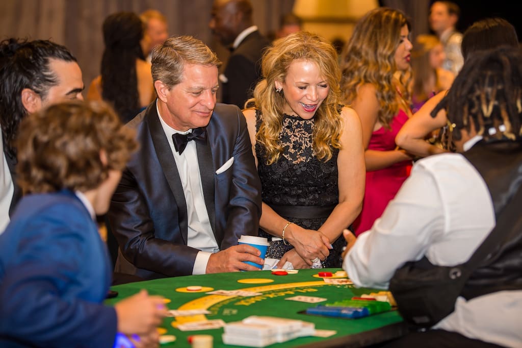 Guests enjoying late night casino games at the JDRF Promise Ball (Photo by CJ Martin)