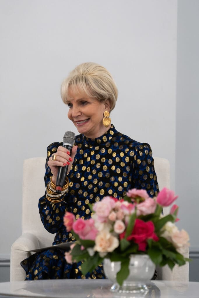 Interviewer Leisa Holland Bowman at the Houston Symphony League's "Conversation With Houston Icons." (Photo by Daniel Ortiz)