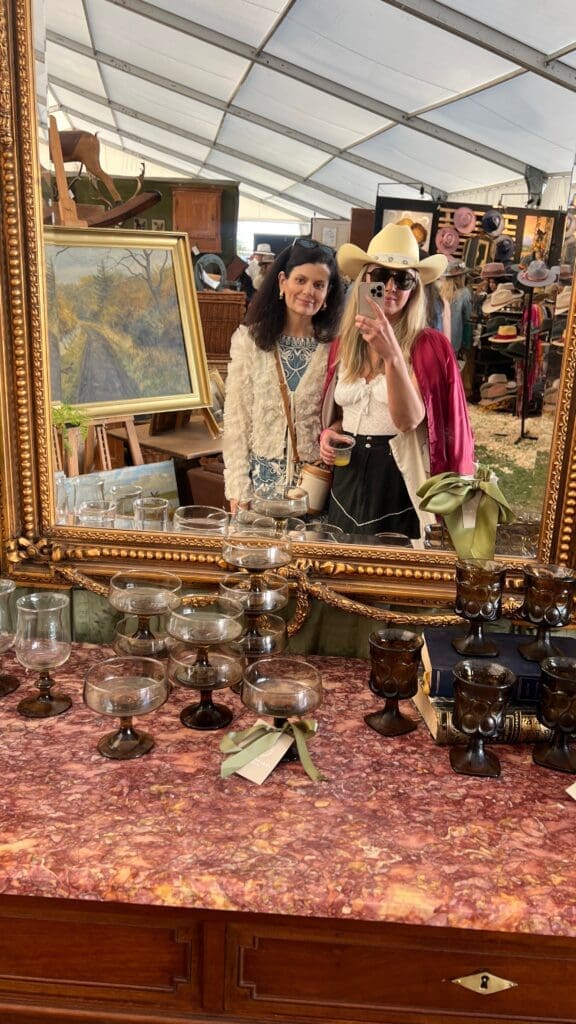 Melissa Smrekar and Lilly Watson at Marburger Farm Antique Show Spring 2025. 