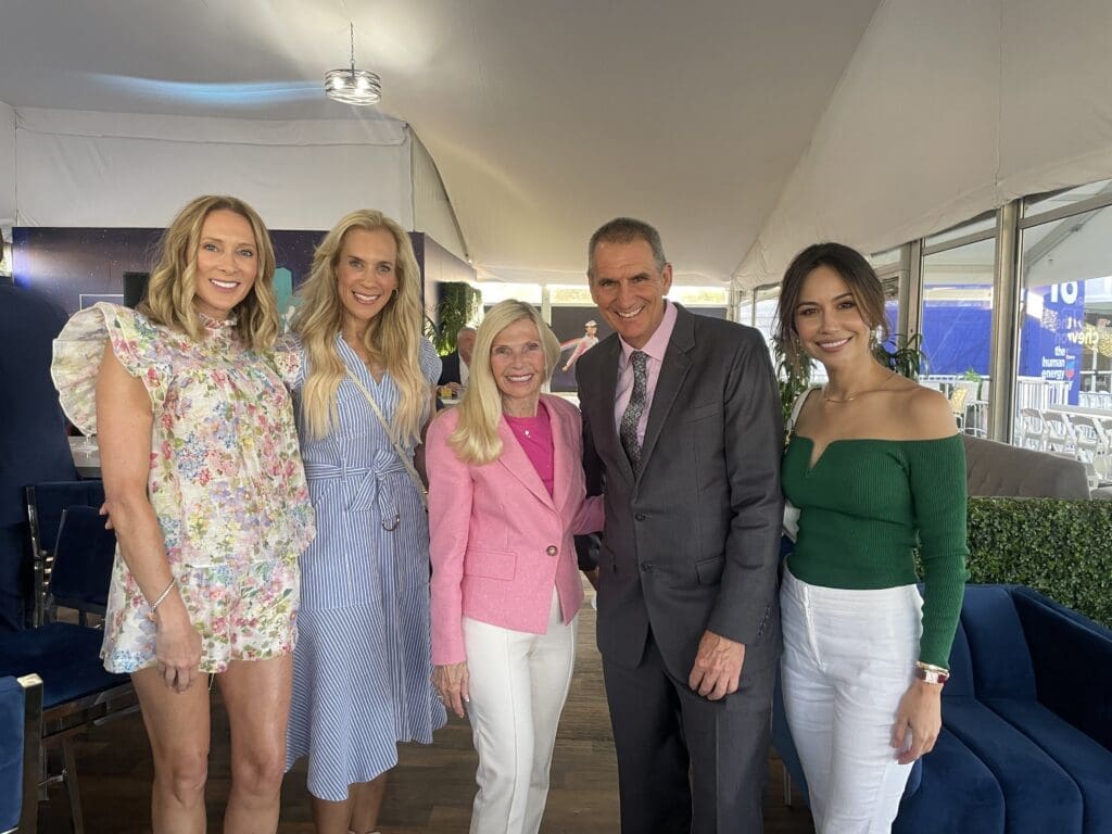 Amy Torres, Missy Herndon, Ann Snyder, Palmer Buck and Elvira Graham made the scene at the Rolls-Royce Chevron Championship event.