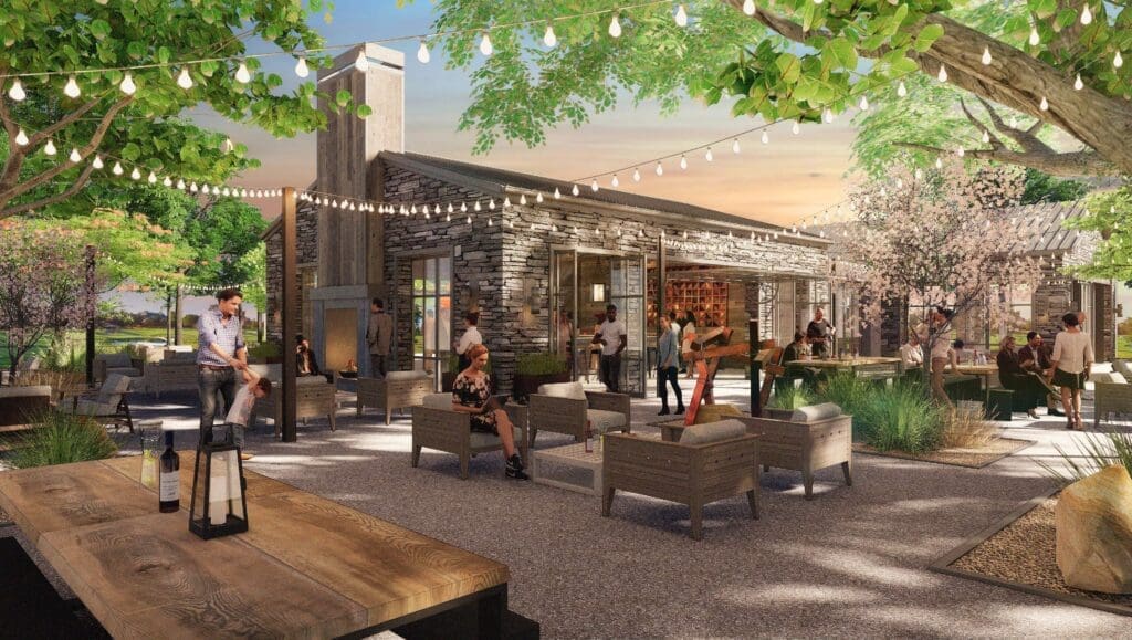 You'll find an Ice House Patio for al fresco dining at Omni PGA Frisco.