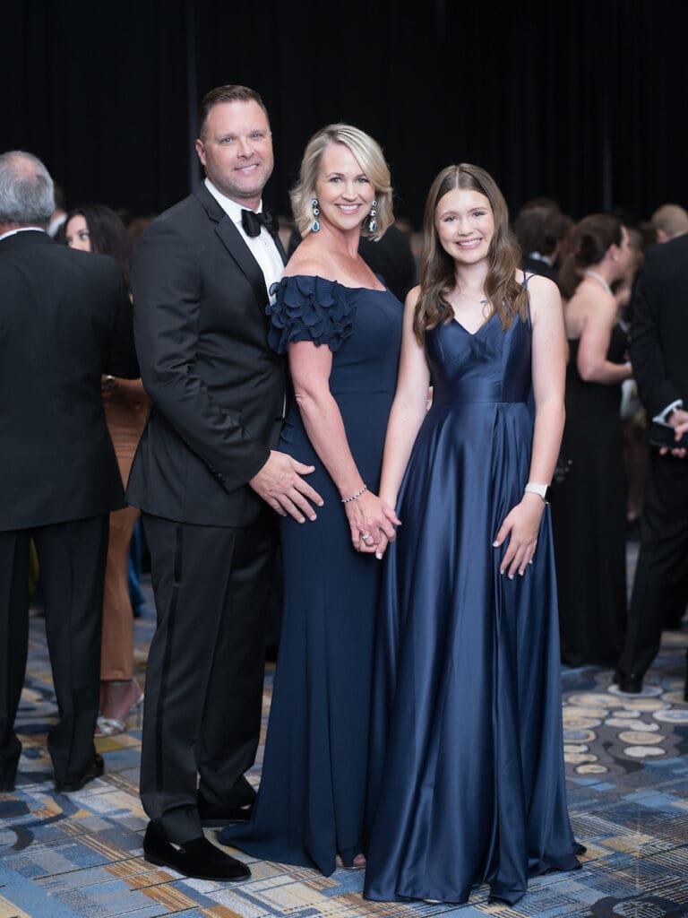 Jake & Courtney Caylor with daughter Laney Grace at the JDRF Promise Ball