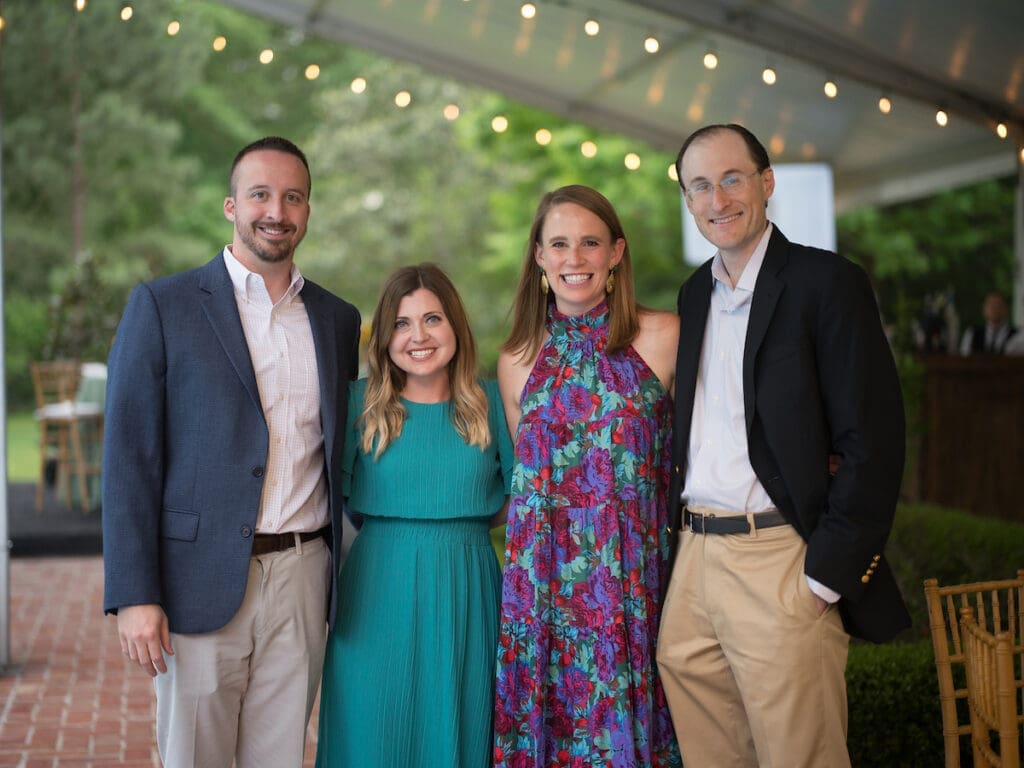 Jeff & Randi Koenig, Erin & Andrew Dickerman at the Trees for Houston 'Root Ball.' (Photo by Daniel Ortiz)