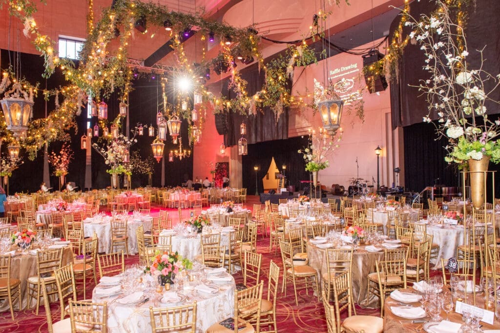 Bergner & Johnson New Orleans inspired decor for the Performing Arts Houston gala. (Photo by Jacob Power)