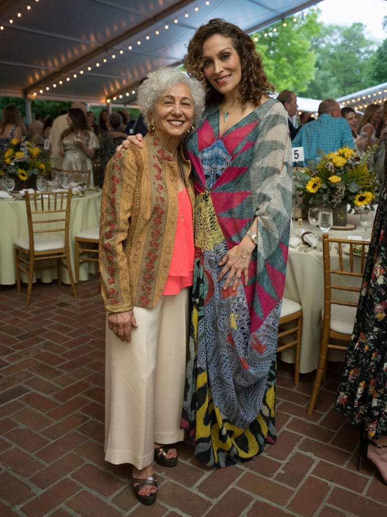 Myrna Gabbay, Carla Muñoz at the Trees for Houston 'Root Ball.' (Photo by Daniel Ortiz)