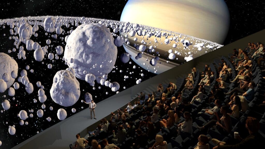The Jane & John Justin Foundation Omni Theater will represent a giant leap forward complete with the latest technology.