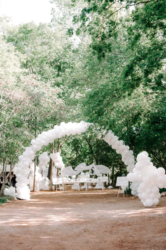 These are just a few of the balloons employed in Simone Biles' fanciful wedding shower at The Juliana.  (Photo by Rachel "Rae Tay" Taylor IG @raetay_photography)