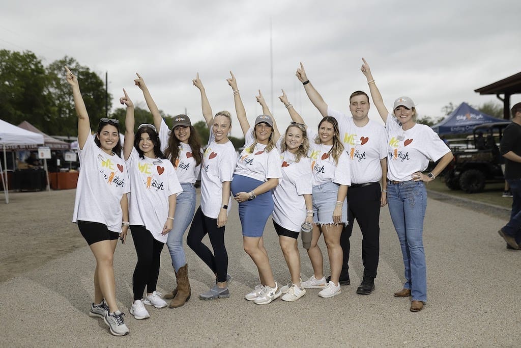 The Sky High for Kids Team at the sporting clays competition at the Greater Houston Sports Club. (Photo by Quy Tran)