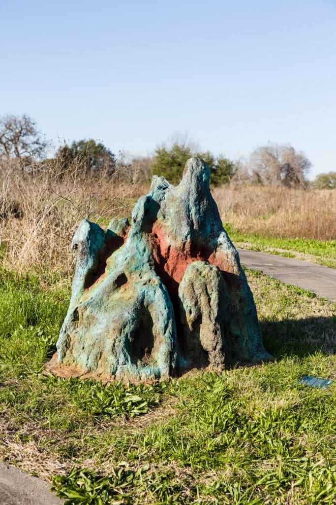 "Termite Hill" was inspired by the giant termite hills that Tobin saw while visiting Ghana. (Photo by Hung Truong)