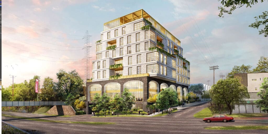The Terminal at the Katy Trail — home to Chef Bruno Davaillon and Stephan Courseau's two upcoming dining concepts. (Rendering courtesy of The Terminal)
