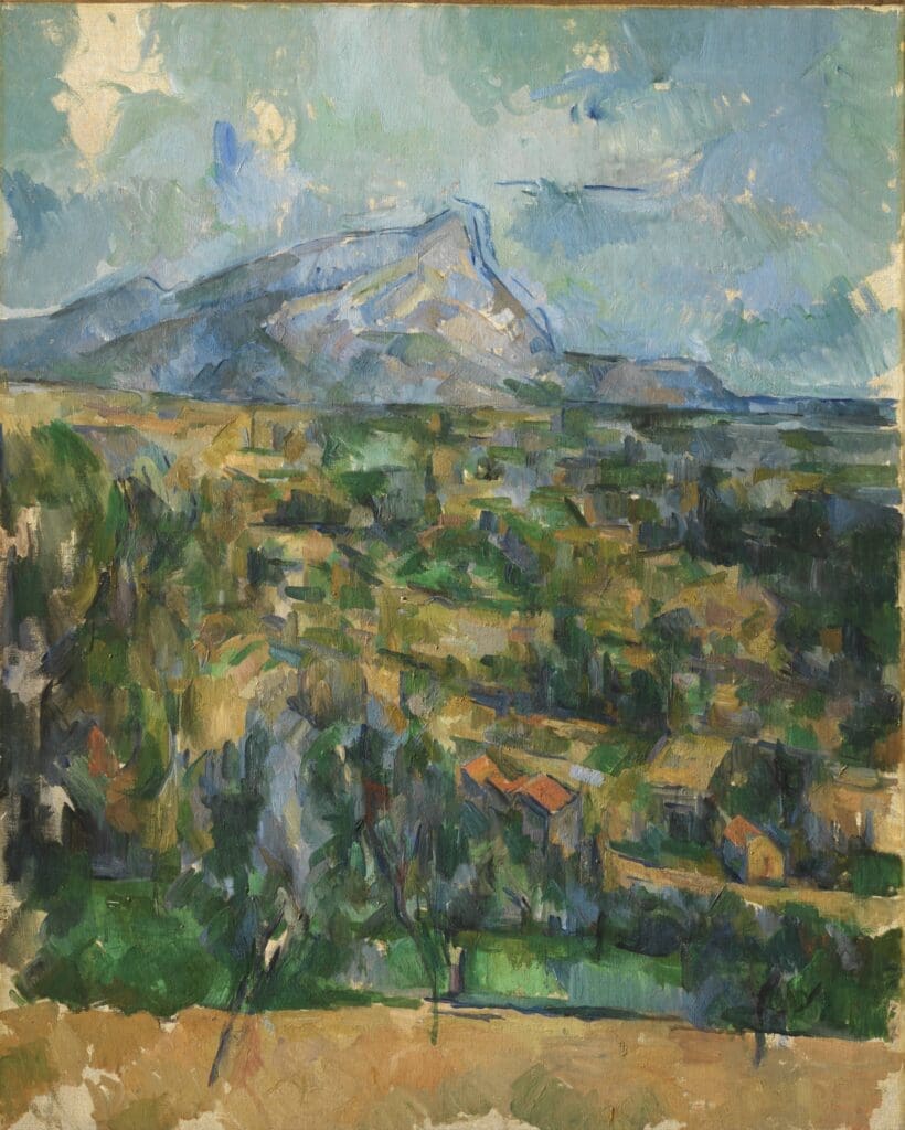 Paul Cezanne, Mont Sainte-Victoire, c. 1904-06, oil on canvas, the Henry and Rose Pearlman Foundation, on loan to the Princeton University Art Museum. Photograph: Bruce M. White