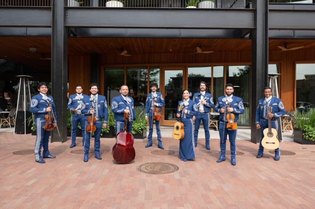 Mariachis greeted guests at the Cinco de Mayo grand opening party.