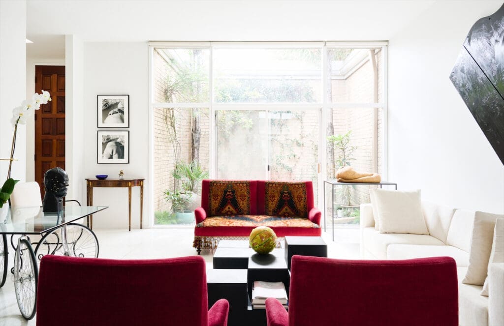 One of the house’s many atriums was designed by architect Preston Bolton. (Photo by Jack Thompson)