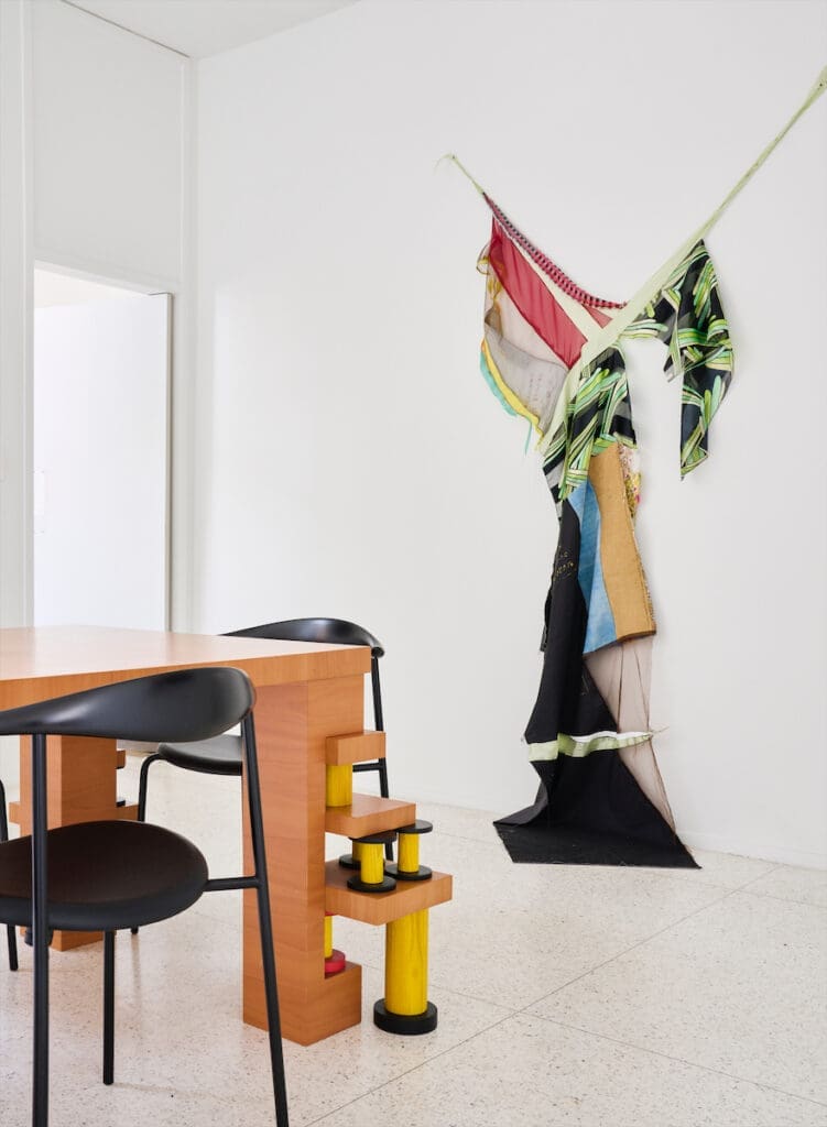 A fiber work by Eric N. Mack (Photo by Jack Thompson)