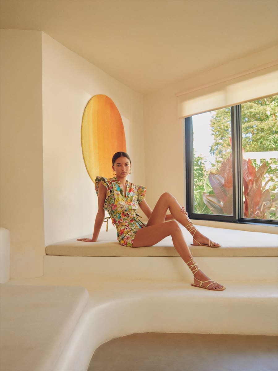 The Olive top and Eryn short, part of the Marie Oliver summer 2023 collection