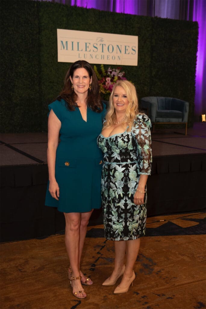 Milestone Luncheon Co-chairs Elizabeth Gambrell and Heather McNamara (Photo by Tamytha Cameron)