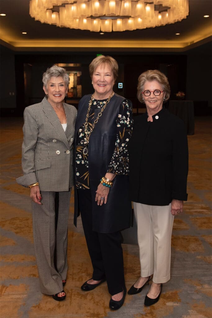 Former Sustainers of the Year Diane Scovell, Margo Goodwin, and Linda McFarland (Photo by Tamytha Cameron)