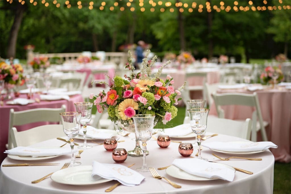 Klyde Warren Park Party Table Setting  (Photo by Tamytha Cameron)