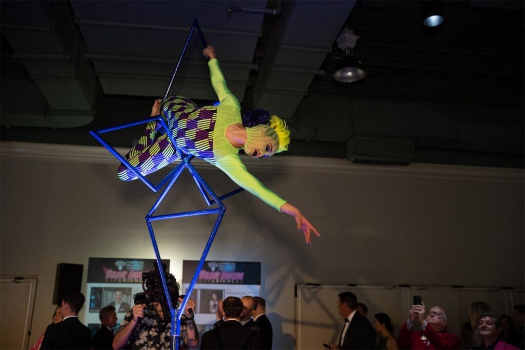Aerial performer (Photo by Danny Campbell)