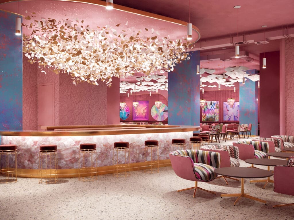 Houston Is Getting a New Pink Palace of an Instagram Friendly Restaurant With Champagne Power and a Major Chef Surprise