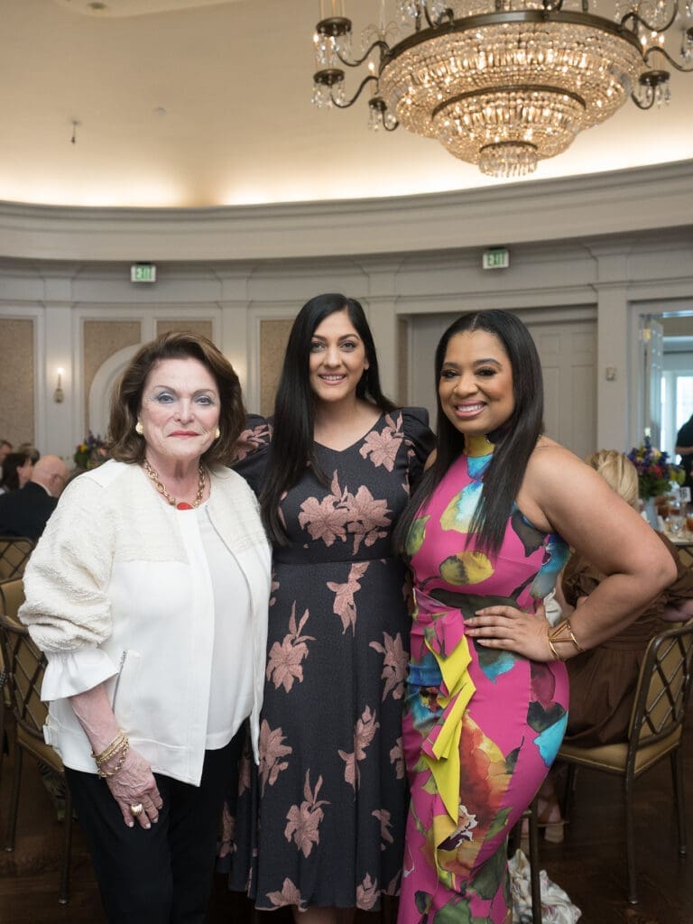 Beth Wolff, Sippi Khurana, Shawntell McWilliams at the CanCare luncheon (Photo by Daniel Ortiz)