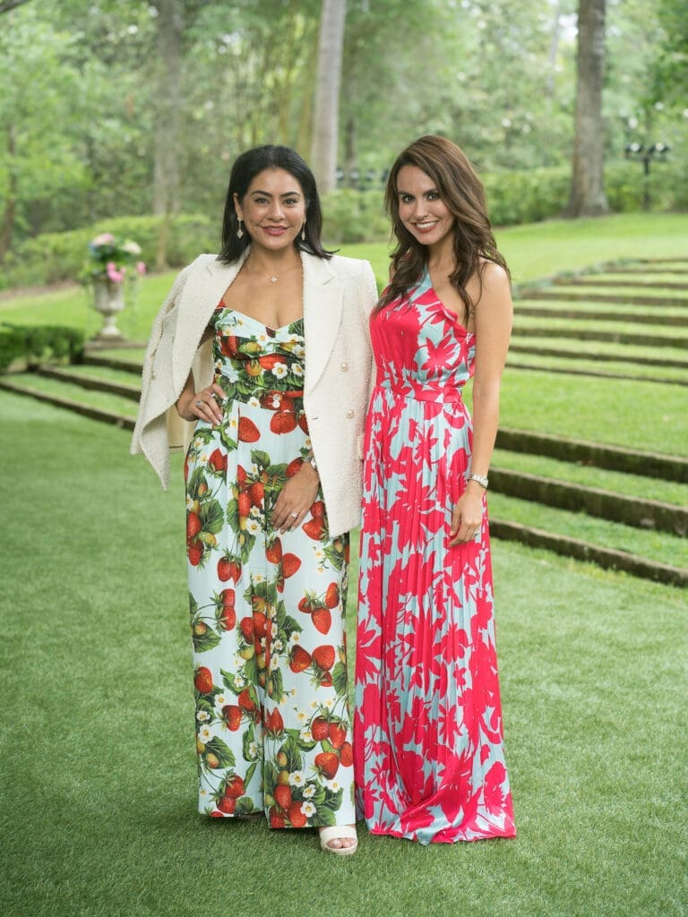 Carmen Jones, Elia Gabbanelli at the Bayou Bend fashion show and luncheon. (Photo by Daniel Ortiz)