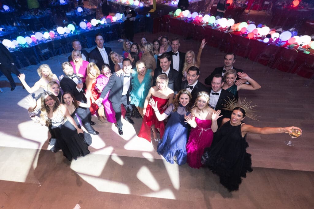 Dancing at the Children's Fund gala, 'An Evening of Mystère,' held at the 713 Music Hall (Photo by Wilson Parish)