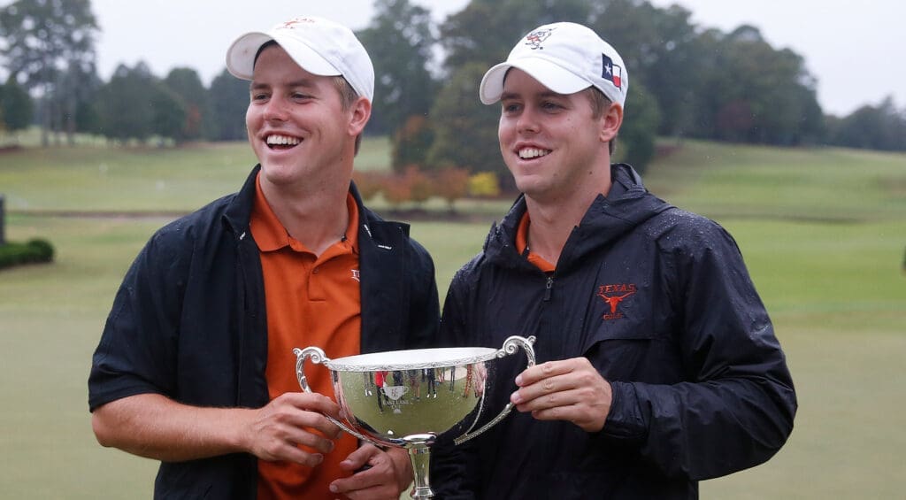 Parker and Pierceson Coody helped the University of Texas golf team win the 2022 NCAA Championship. (Courtesy PGA Tour)