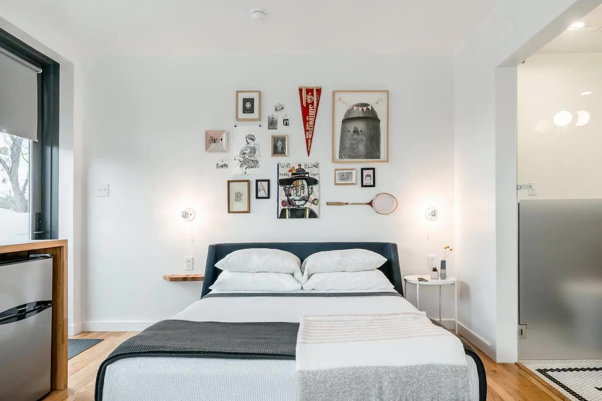An eclectic airbnb in Dallas' Bishop Arts District