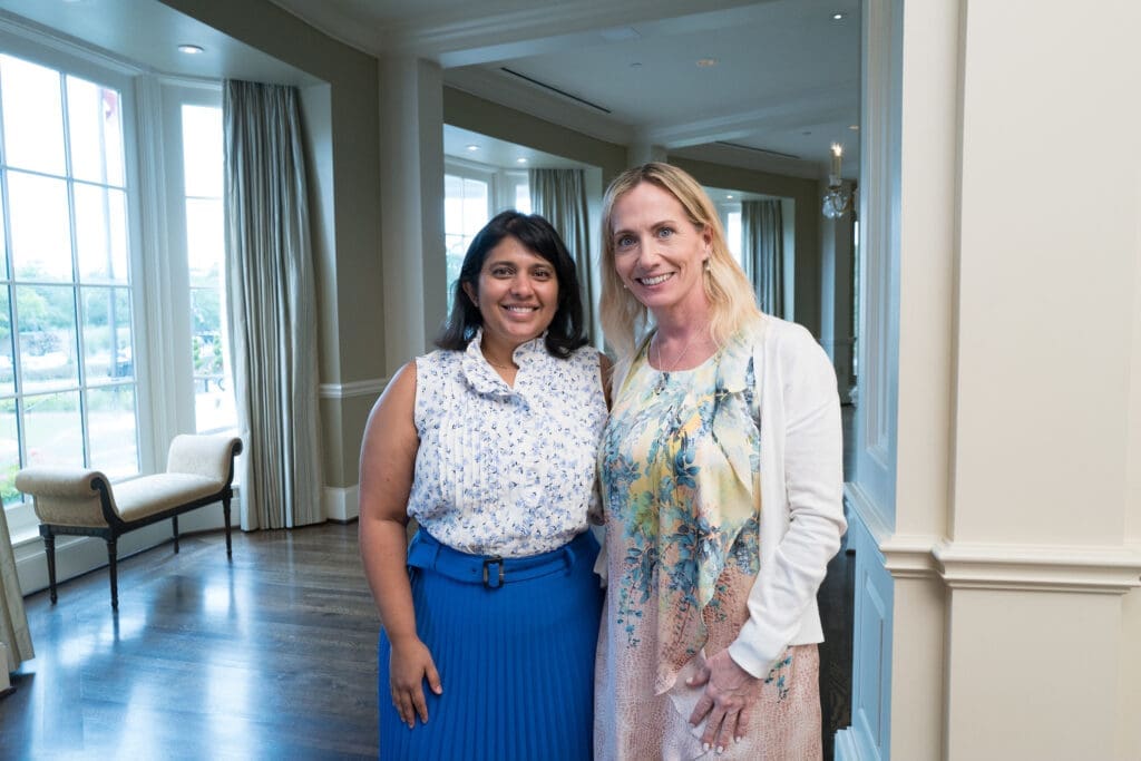 Dr. Chaethana Yalamanchili, Peggy Smith at the CanCare luncheon (Photo by Daniel Ortiz)