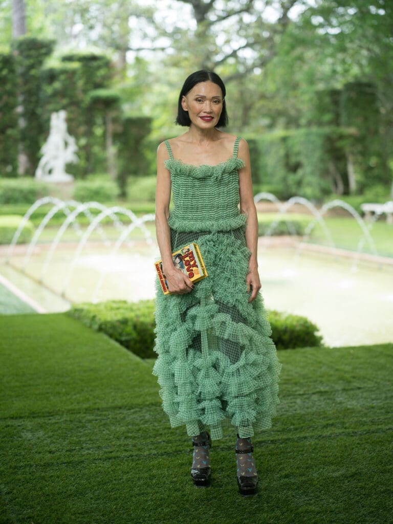 Duyen Huynh Nguyen at the 2023 Bayou Bend fashion show and luncheon. (Photo by Daniel Ortiz)
