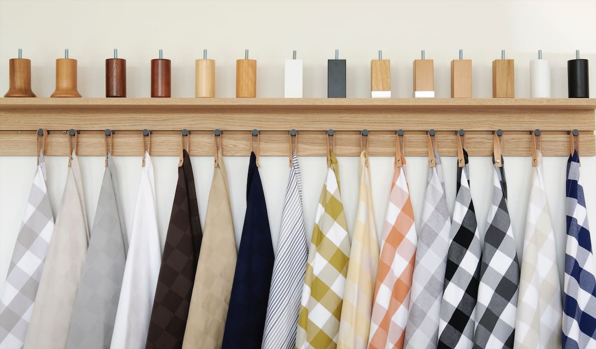 Linens at the Hästens store in Dallas.