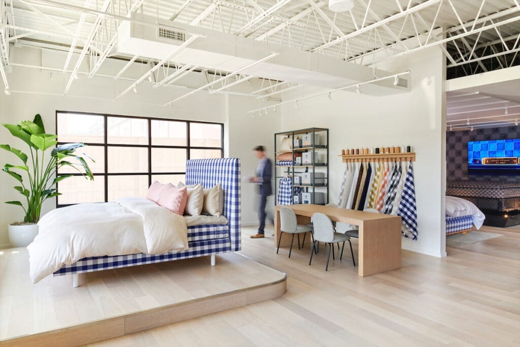 The new Hästens store in Knox, the first in a major U.S. store expansion by the ultra-luxury Swedish mattress brand, brings some of the world's most expensive beds to Dallas.  (Photo by Elizabeth Lavin)
